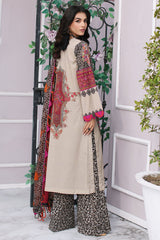 3-PC Unstitched Printed Lawn Shirt with Chiffon Dupatta and Trouser CPS4-03