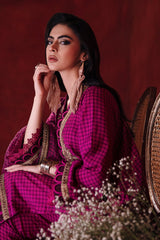 3-PC Embroidered Raw-Silk Shirt with Organza Dupatta and Trouser CMA-3-248