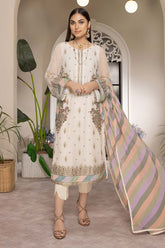 3-Pc Charizma Unstitched Premium Chiffon Collection CPC23-05