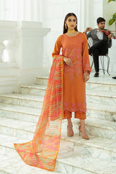 3-Pc Charizma Unstitched Embroidered Karandi Collection CKW22-07