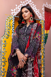 3-Pc Unstitched Embroidered Lawn With Chiffon Dupatta CHN22-01