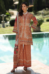 3-PC Unstitched Embroidered Lawn SLC27-04
