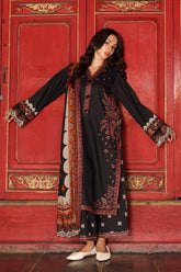 3-PC Unstitched Embroidered Linen Collection ANW7-02