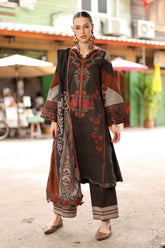 3-PC Unstitched Embroidered Linen Collection ANW7-07
