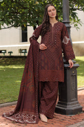 3-PC Unstitched Embroidered Linen Collection ANW7-13