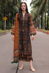 3-PC Unstitched Embroidered Linen Collection ANW7-15