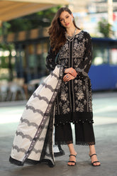 3-PC Unstitched Embroidered Lawn RN6-01