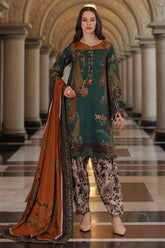 3-PC Unstitched Embroidered Linen Collection ANW7-16