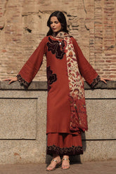 3-PC Unstitched Peach Leather Collection CSL6-06