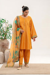 3-Pc Aclyric Jacquard Shirt with Trouser & Organza Dupatta CNP-3-087