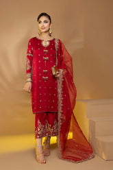 3-PC Sequence Embroidered Shirt with Trouser STM23-02