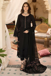 3-Pc Lawn Embroidered Shifli Shirt With Straight Trouser and Chiffon Dupatta EDP23-28