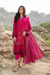 3-Pc Charizma Unstitched Embroidered Marina Jacquard Shawl Collection CMJ22-03