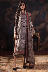 3-PC Embroidered Raw-Silk Shirt with Organza Dupatta and Trouser CMA-3-263