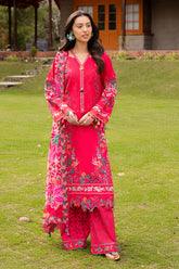 3-PC Unstitched Embroidered Lawn Collection RANG E BAHAR VOL 02 CRB6-09