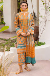 3-PC Unstitched Printed Lawn CP6-05