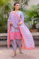 3-PC Unstitched Printed Lawn CP6-06