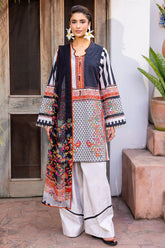 3-PC Unstitched Printed Lawn CP6-07
