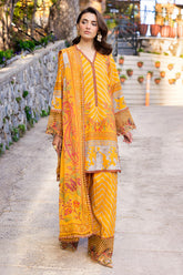 3-PC Unstitched Embroidered Lawn Collection RANG E BAHAR VOL 02 CRB6-14