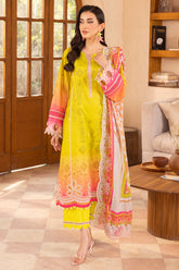 3-PC Unstitched Embroidered Lawn RN6-06