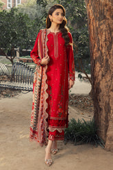 3-PC Embroidered Leather Shirt with Wool Shawl and Trouser DSWPS4-04