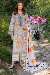 3-PC Unstitched Embroidered Lawn Collection CRN5-05