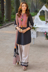 3-PC Printed Cotton Suit CPM-5-04