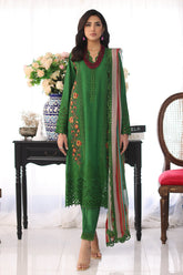 3-PC Unstithced Schiffli Lawn Collection CT4-01