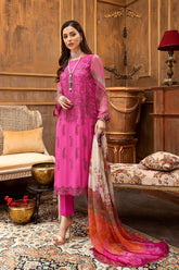 3 Pc Unstitched Embroidered Chiffon with Dupatta VSL-06