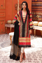 2 Pc Unstitched Lawn With Loom Weave Dupatta - CB-05