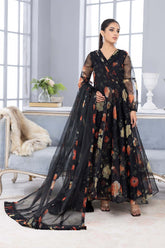 3-Pc Andrakha Long Maxi With Organza Dupatta and Raw Silk Toruser CMA22-55