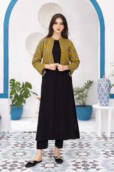 3-Pc Khadder Long Shirt With Printed Khadder Vest Coat and Khadder Straight Trouser CPG22-100