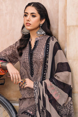 3-PC Unstitched Chunri Embroidered Lawn Collection CH4-01