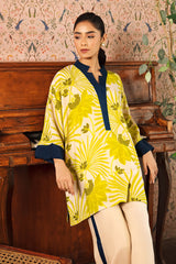 2-Pc Raw-Silk Printed Shirt with Trouser CPM-3-227