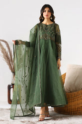 3-PC Embroidered Organza Shirt with Organza Dupatta and Trouser CMA-3-233