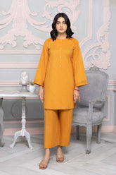 2-Pc Embroidered Lawn Shirt With Qlot Trouser CPG22-62