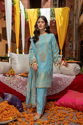 3 Pc Unstitched Embroidered Cambric Jacquard CJ-03