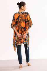 2-Pc Printed Raw-Silk Shirt with Trouser CPM-3-230
