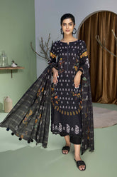 3-Pc Printed Lawn Unstitched With Voil Dupatta CP22-062-A