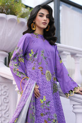 3-PC Unstitched Printed Lawn Shirt with Chiffon Dupatta and Trouser CPS4-02