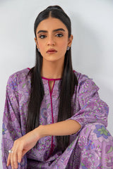 2-Pc Printed Lawn Shirt with Straight Trouser SCPM3-0066