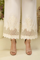 Embroidered Raw Silk Bottom