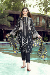 3-Pc Printed Lawn Unstitched With Chiffon Dupatta CP22-70
