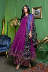 3-PC Embroidered Organza Shirt with Organza Dupatta CMA22-18-S