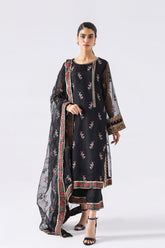 3-Pc Organza Shirt with Raw Silk trouser & Organza Dupatta SCMA-3-10