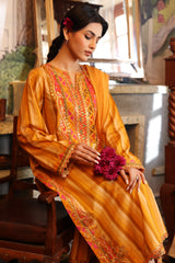 3-PC Unstitched Embroidered Lawn Shirt with Chiffon Dupatta and Trouser CS4-05