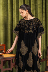 Embroidered Velvet Cape VVT21-25