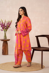 3-PC Printed Lawn Shirt with Chiffon Dupatta and Trouser CPM-3-280A