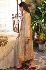 3-PC Unstitched Embroidered Lawn Shirt with Chiffon Dupatta and Trouser CS4-03