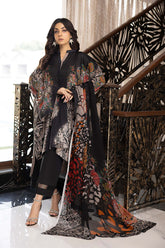 3-Pc Printed Lawn Unstitched With Chiffon Dupatta CP22-006